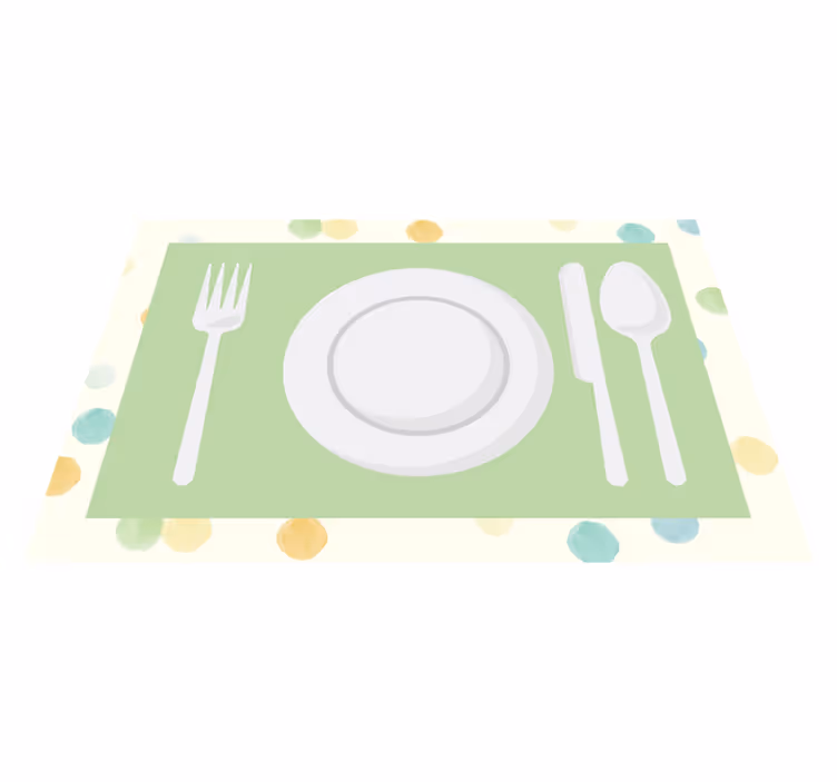 Tischset modern zeitgemäßes esszimmer-set - TenStickers