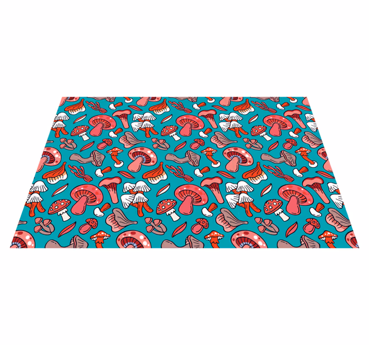 Tischsets originell im lebhaften pilzdesign - TenStickers