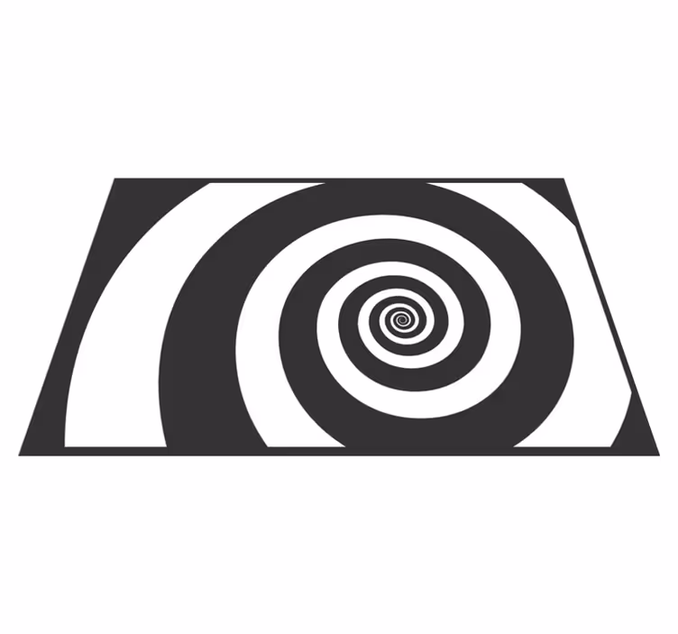 Tischset textur mit spiralförmigem optischen effekt - TenStickers