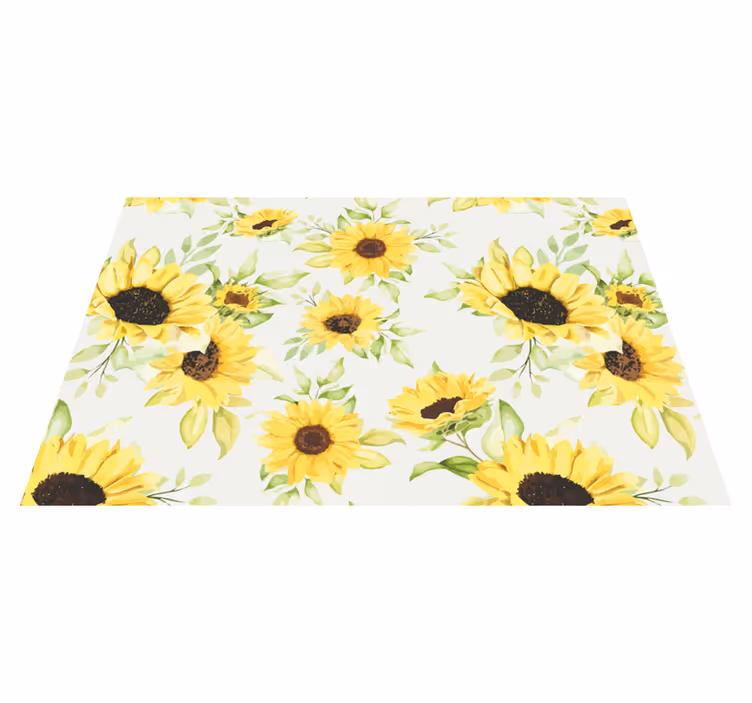 Tischsets originell sonnenblumenmuster - TenStickers