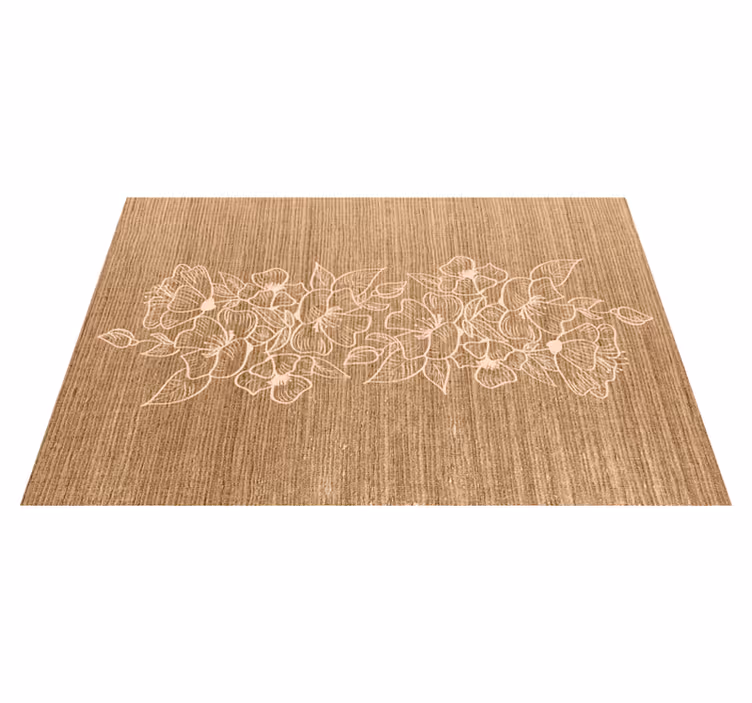 Tischset textur mit floral geprägter oberfläche - TenStickers
