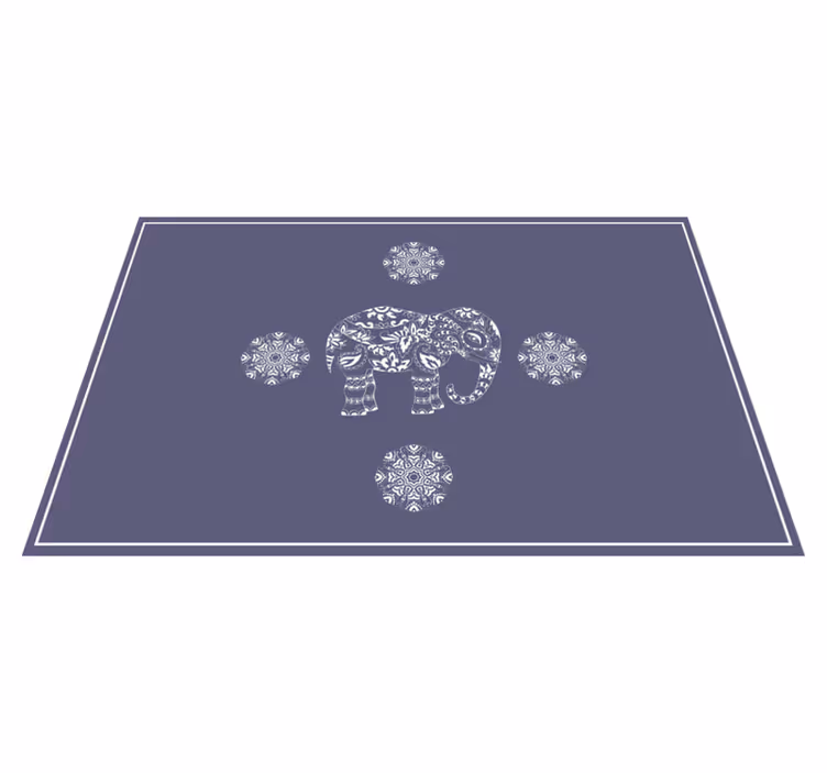 Tischsets originell elefantenmuster design - TenStickers