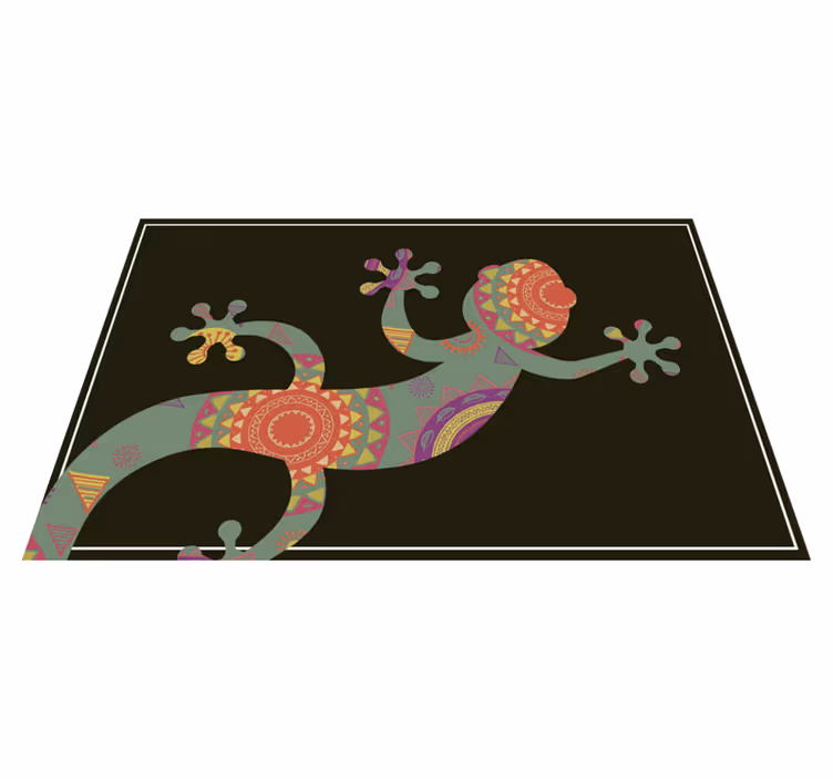 Tischsets originell mit buntem eidechsenmotiv - TenStickers