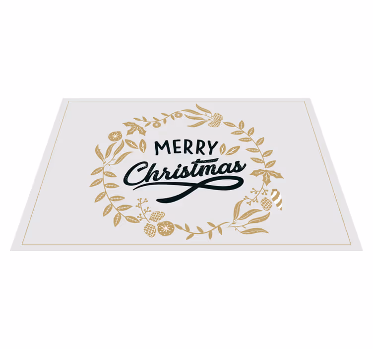Tischset weihnachten weihnachtskranz - TenStickers