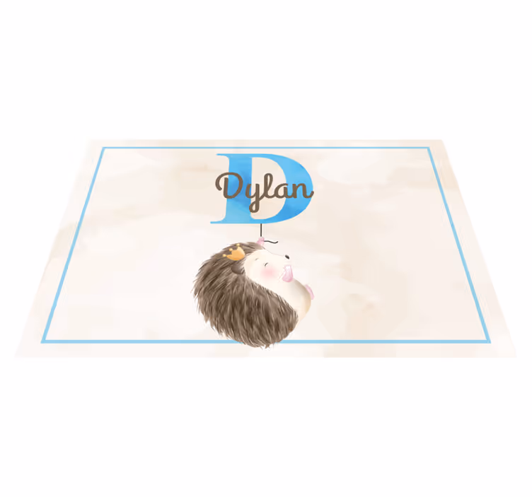 Tischset kinder mit niedlichem igel design - TenStickers