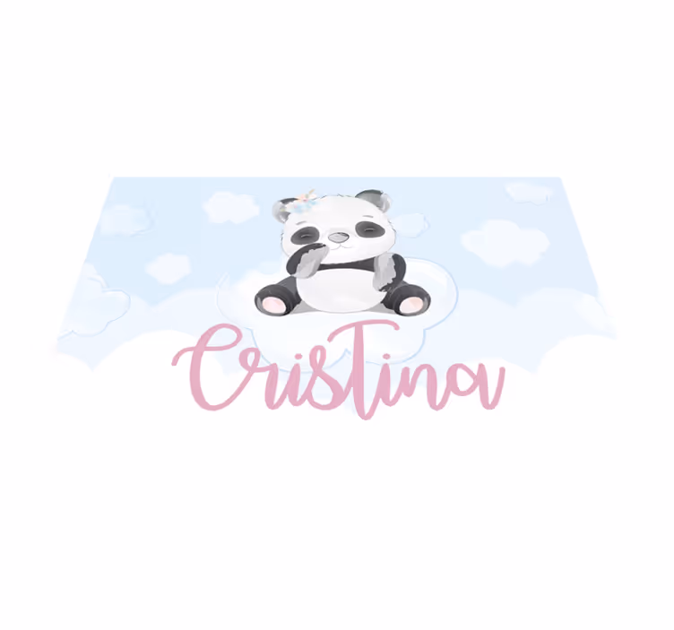 Tischset kinder mit niedlichem panda-motiv - TenStickers