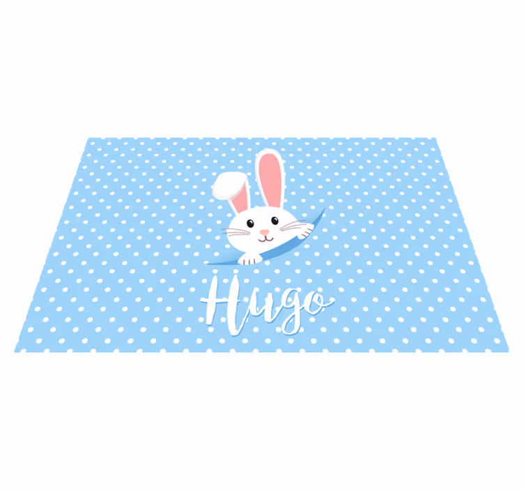 Tischset kinder mit süßer hasenillustration - TenStickers