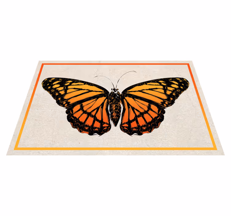 Tischsets originell orange monarchfalter - TenStickers