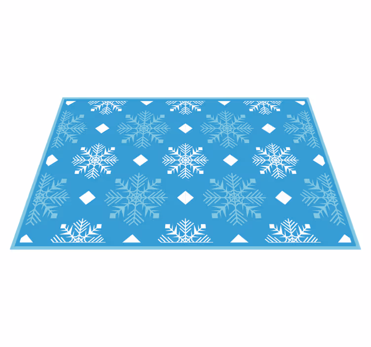 Tischset weihnachten mit schneeflockenmuster - TenStickers