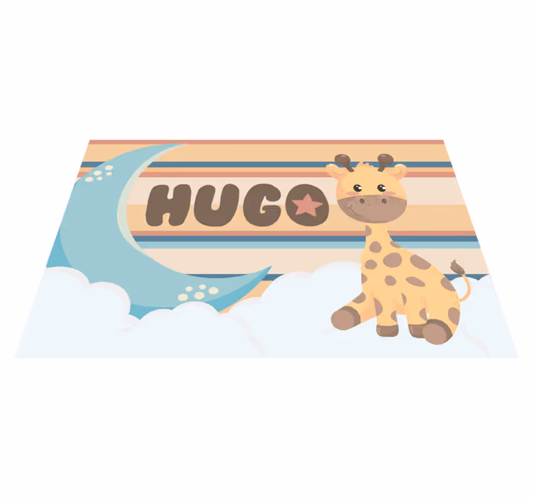 Tischset kinder mit niedlicher giraffenfigur - TenStickers