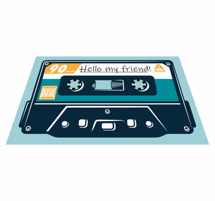 Tischset mit Namen 80er jahre kassette mit deinem text - TenStickers