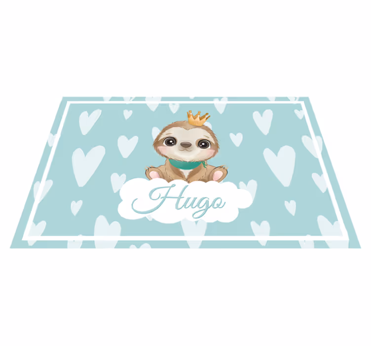 Tischset kinder mit niedlicher faultier-illustration - TenStickers