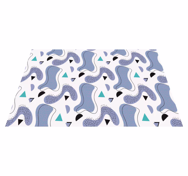 Tischset modern mit abstrakten organischen formen - TenStickers