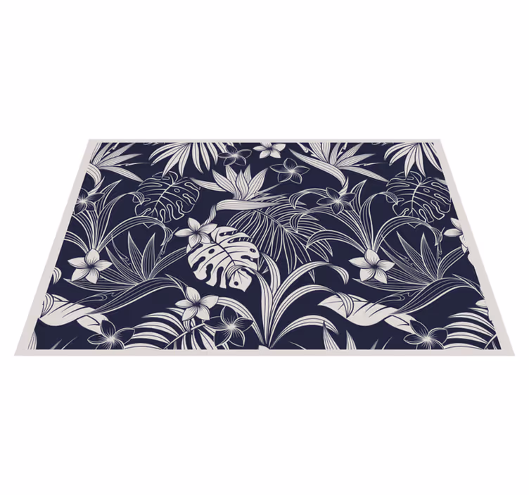 Tischset elegant mit tropischem blumenmuster - TenStickers