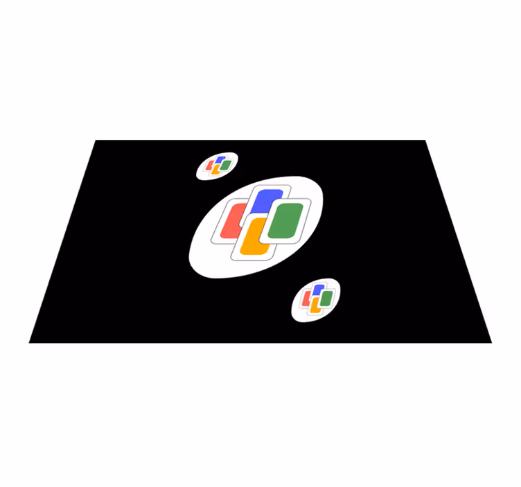 Tischsets originell mit lebhaften geometrischen figuren - TenStickers