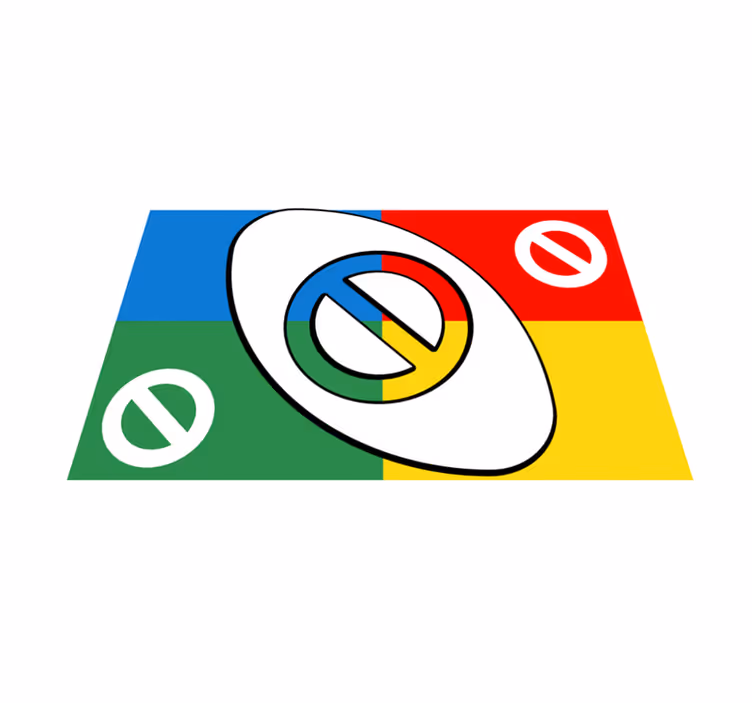 Tischset modern bunte abstrakte formen - TenStickers