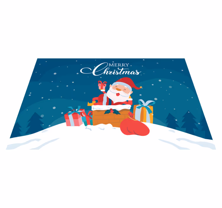 Tischset weihnachten geschenke vom weihnachtsmann - TenStickers