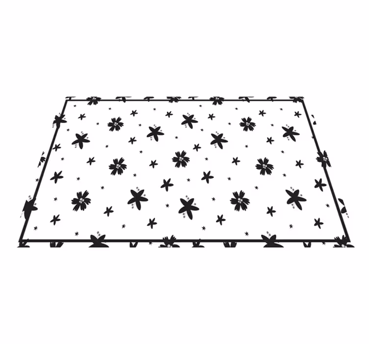 Tischset textur mit floral dekorierter oberfläche - TenStickers