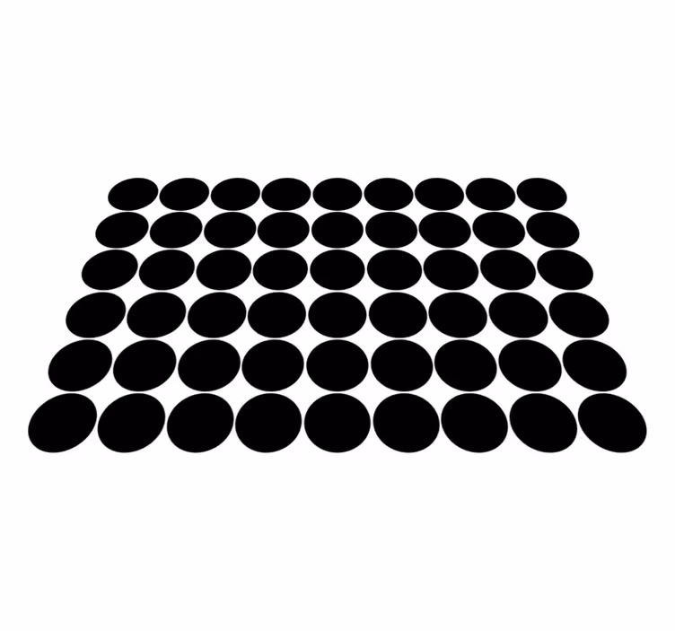 Tischset textur mit abstraktem kreisförmigen muster - TenStickers
