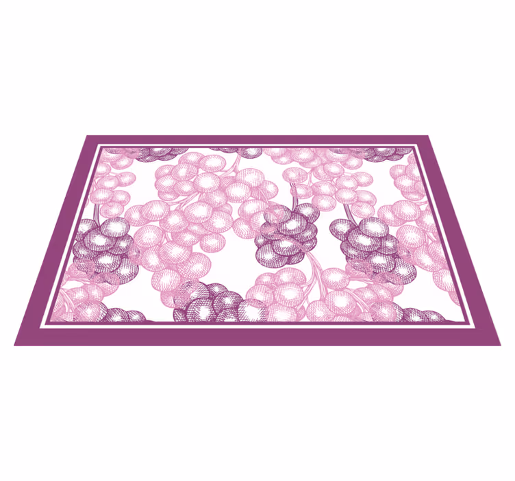 Tischset textur mit floralem muster - TenStickers