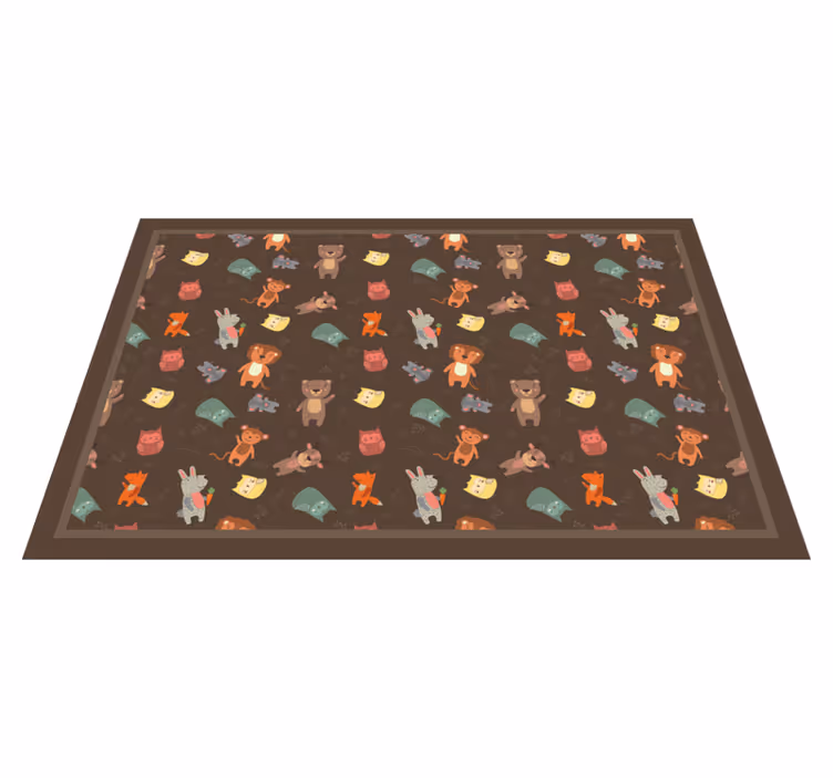 Tischset kinder mit tiermotiv - TenStickers