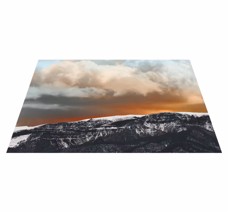 Tischset textur berg sonnenuntergang horizont - TenStickers