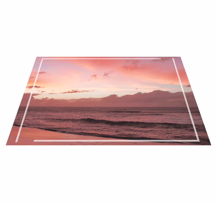 Tischset modern serene küstlicher sonnenuntergang - TenStickers