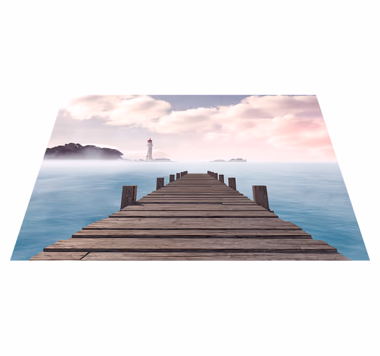 Tischset modern serene dock weg - TenStickers