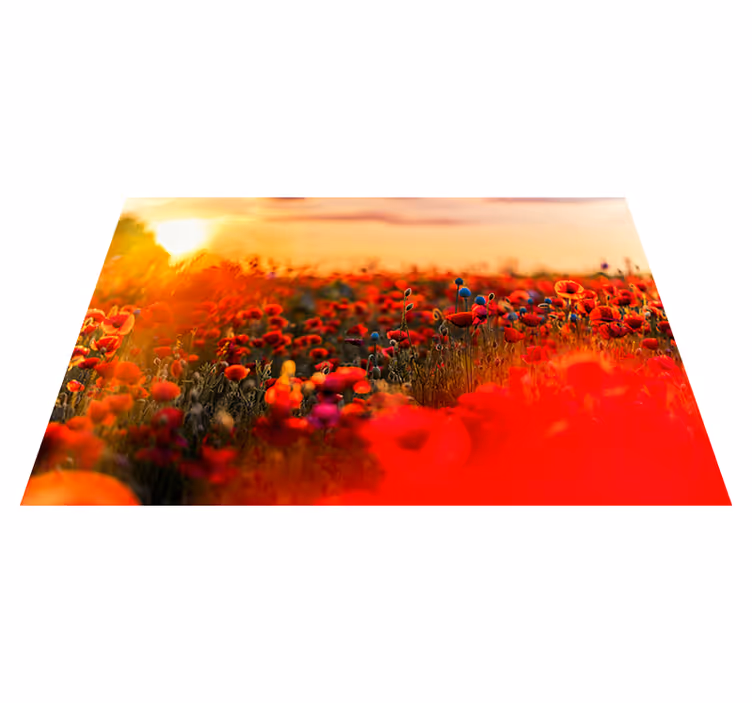 Tischset textur mohnfeld ruhe - TenStickers
