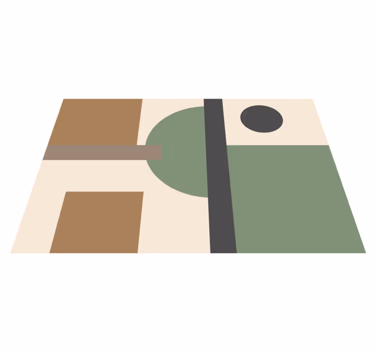 Tischset modern geometrische abstrakte formen - TenStickers