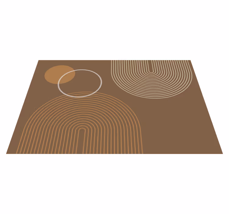 Platzdeckchen modern warme geometrische Bögen - TenStickers