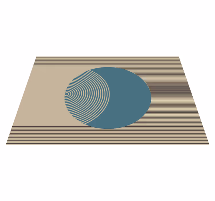 Tischset modern mit geometrischem kreisdesign - TenStickers