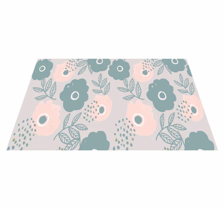 Platzset spruch mit floralem zitat hintergrund - TenStickers