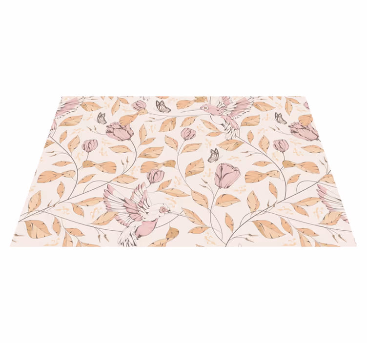 Tischsets originell mit kolibri blumenmuster - TenStickers