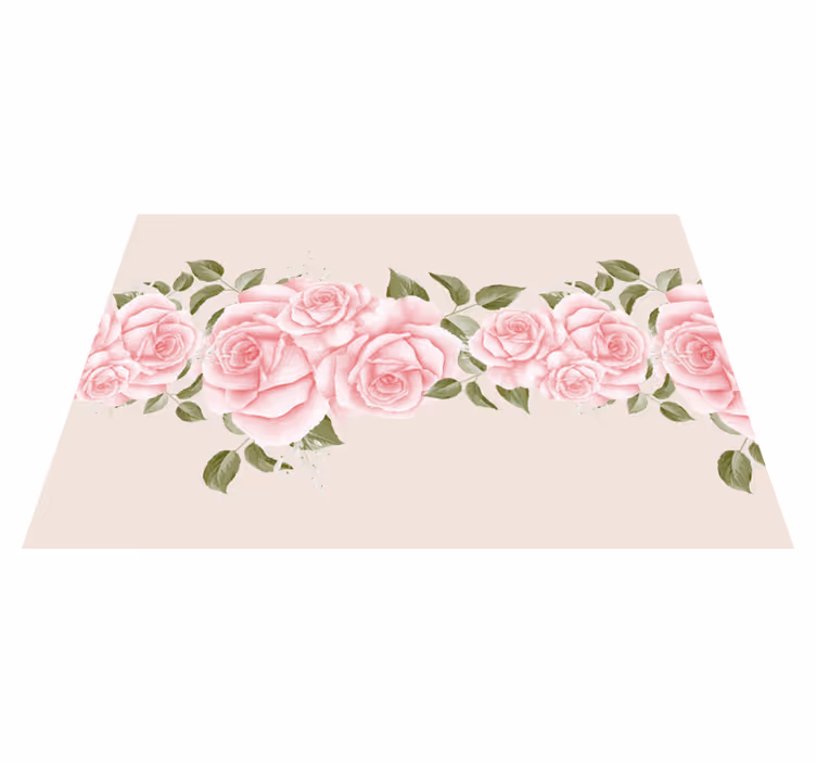 Tischsets originell elegante rosenarrangements - TenStickers