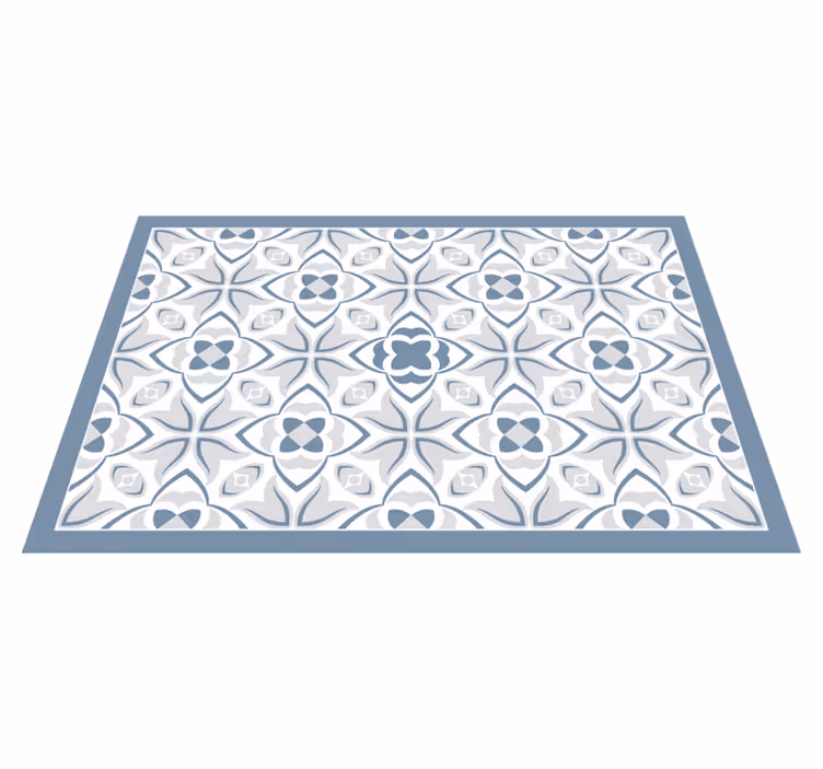 Tischset textur mit filigranem blumenelement - TenStickers
