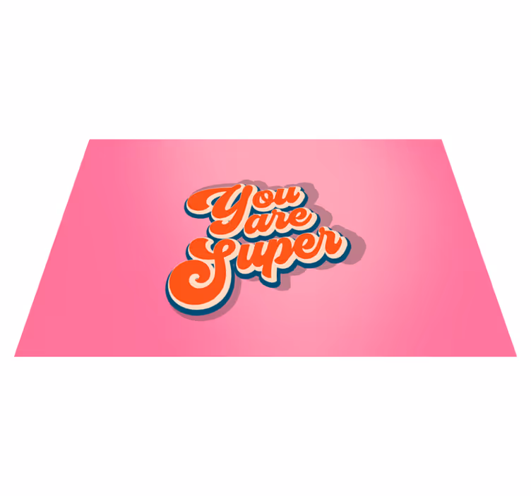 Platzset spruch mit positiver affirmation - TenStickers