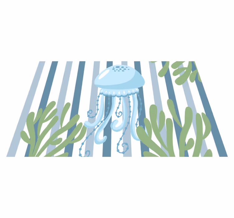 Tischsets originell unterwasserszene mit quallen - TenStickers