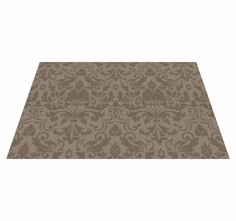 Tischset textur mit filigranem botanikkonzept - TenStickers