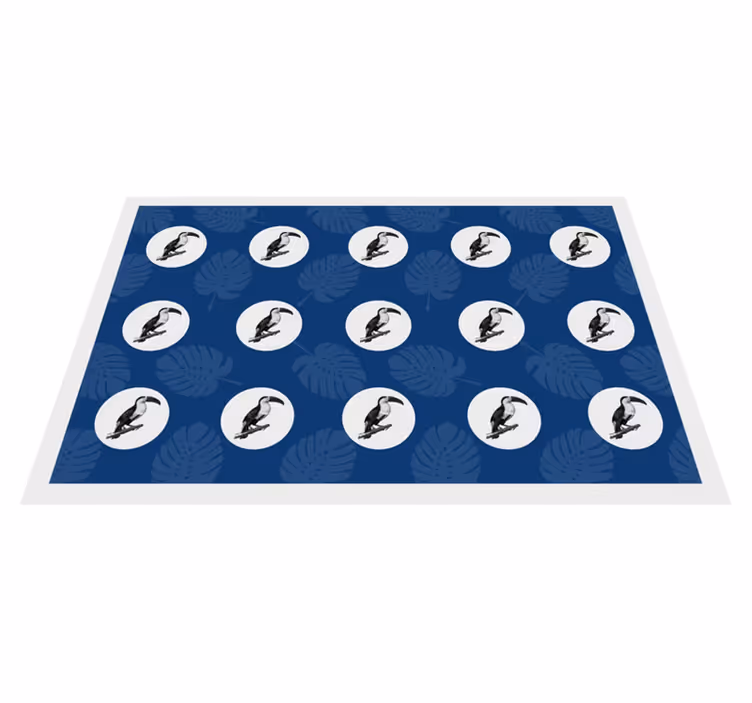 Tischsets originell mit tropischem vogelmotiv - TenStickers