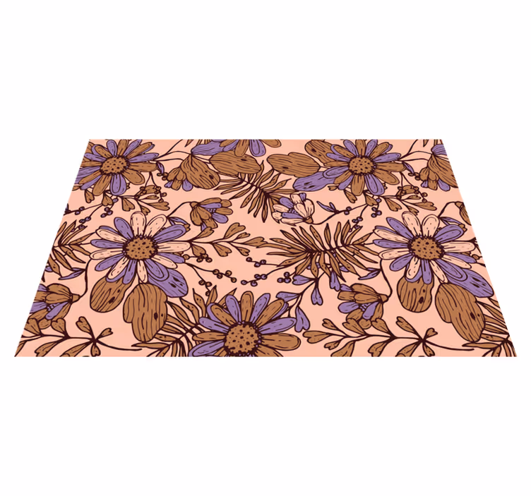 Tischsets originell mit floralen motiven - TenStickers