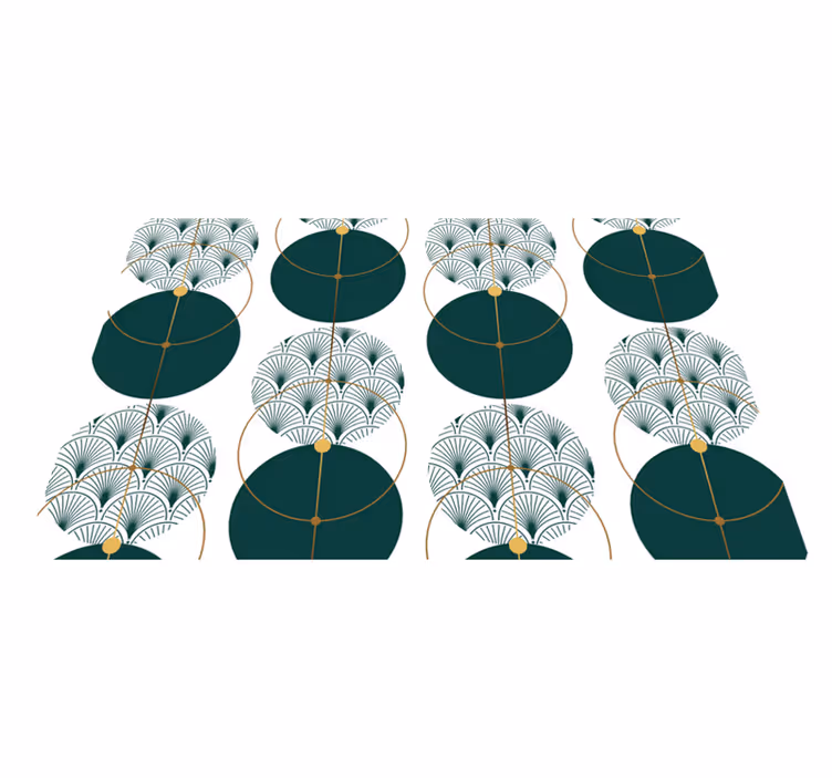 Tischset elegant Geokunst im glamour-stil - TenStickers