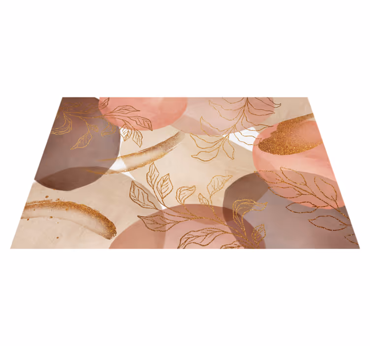 Tischset textur mit anmutigen blattmotiven - TenStickers