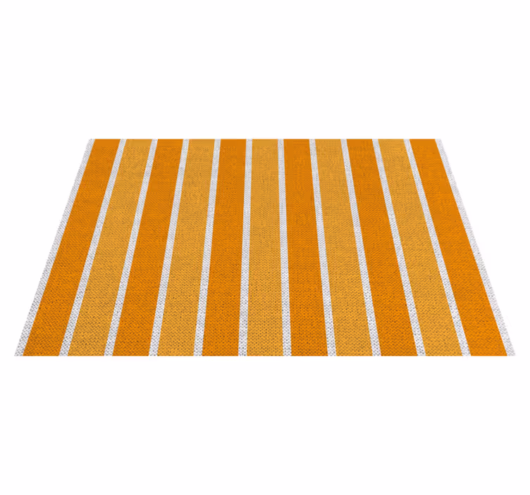 Tischset modern gestreifte orangene oberfläche - TenStickers