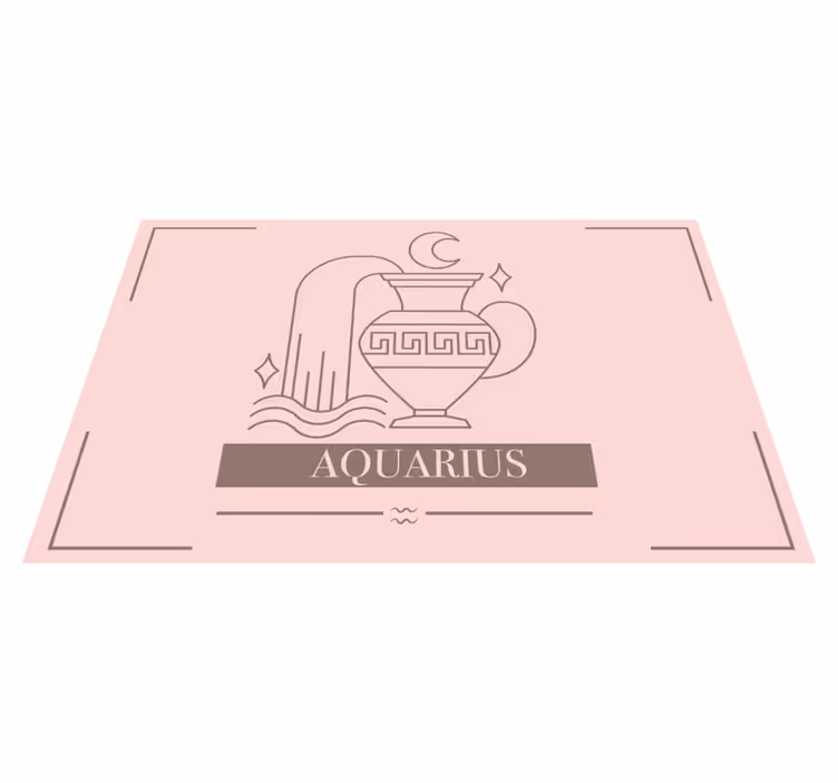 Platzset Spruch wassermann sternzeichen symbol - TenStickers