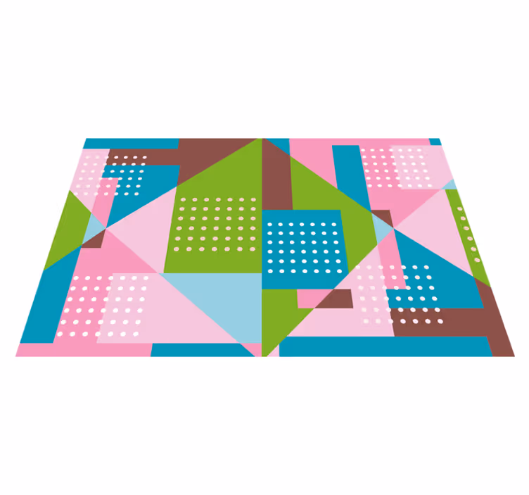 Tischset modern mit lebendiger geometrischer idee - TenStickers