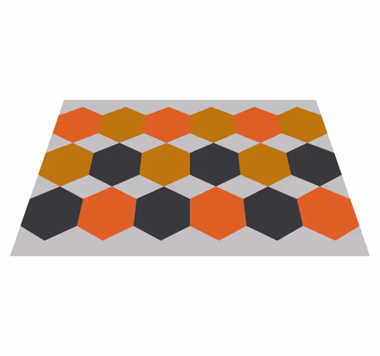 Tischset modern mit sechseckigem muster - TenStickers