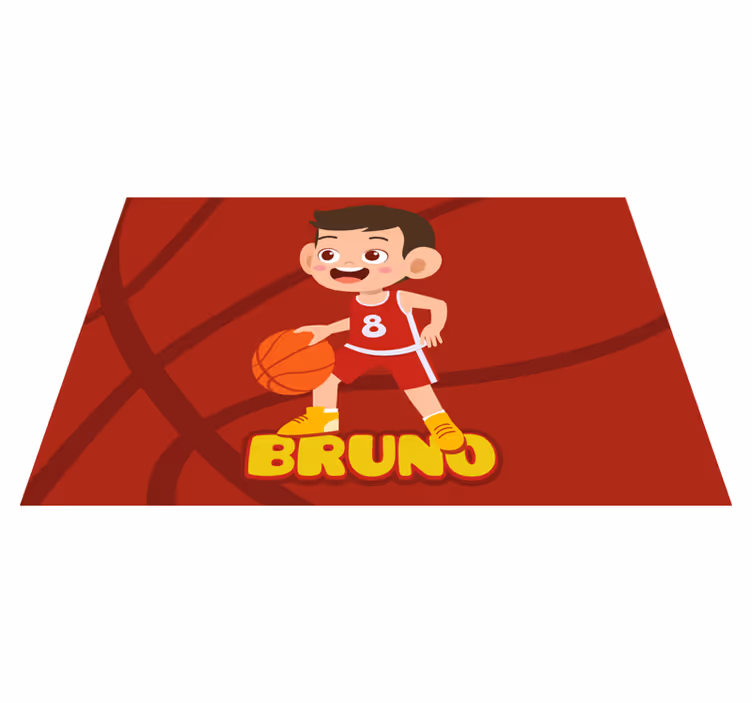 Tischset Kinder Kinderbasketballspieler mit Namen - TenStickers
