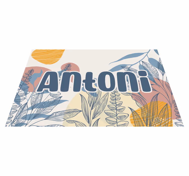 Tischsets originell im stilvollen namensdesign - TenStickers