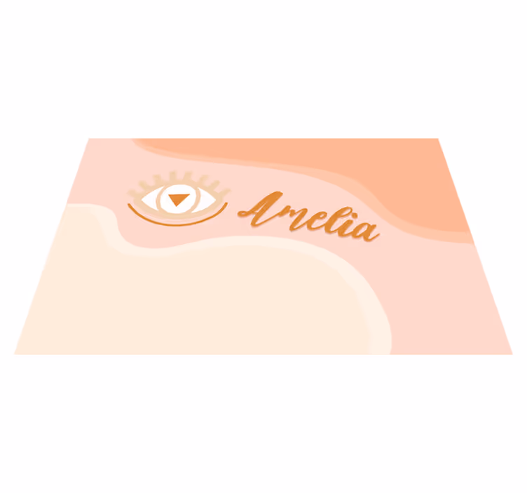 Tischset mit namen augenmotiv personalisierung - TenStickers